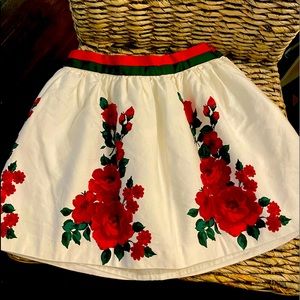 Janie and Jack floral skirt